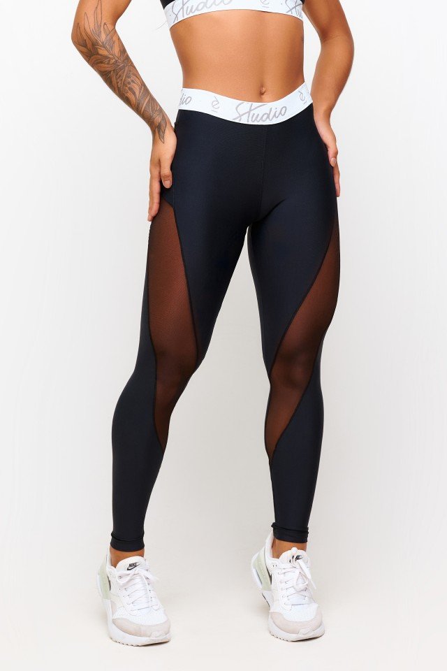 CALÇA LEGGING PRETA COM BOLSO SOFT LIGHT COREO