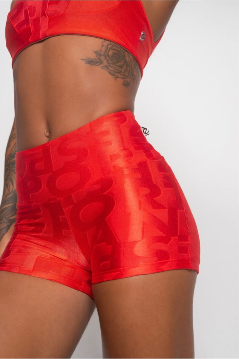 SHORT TOMATE COM TEXTURA STYLE