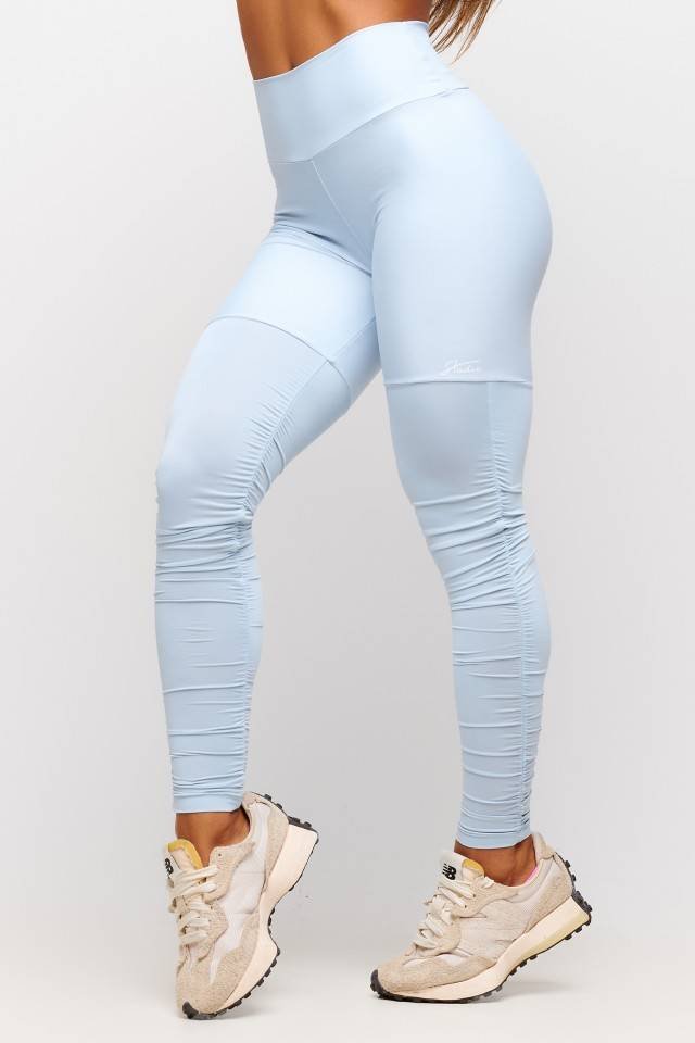 CALÇA LEGGING AZUL FRANZIDA SOFT LIGHT PLIÉ - Imagem 2