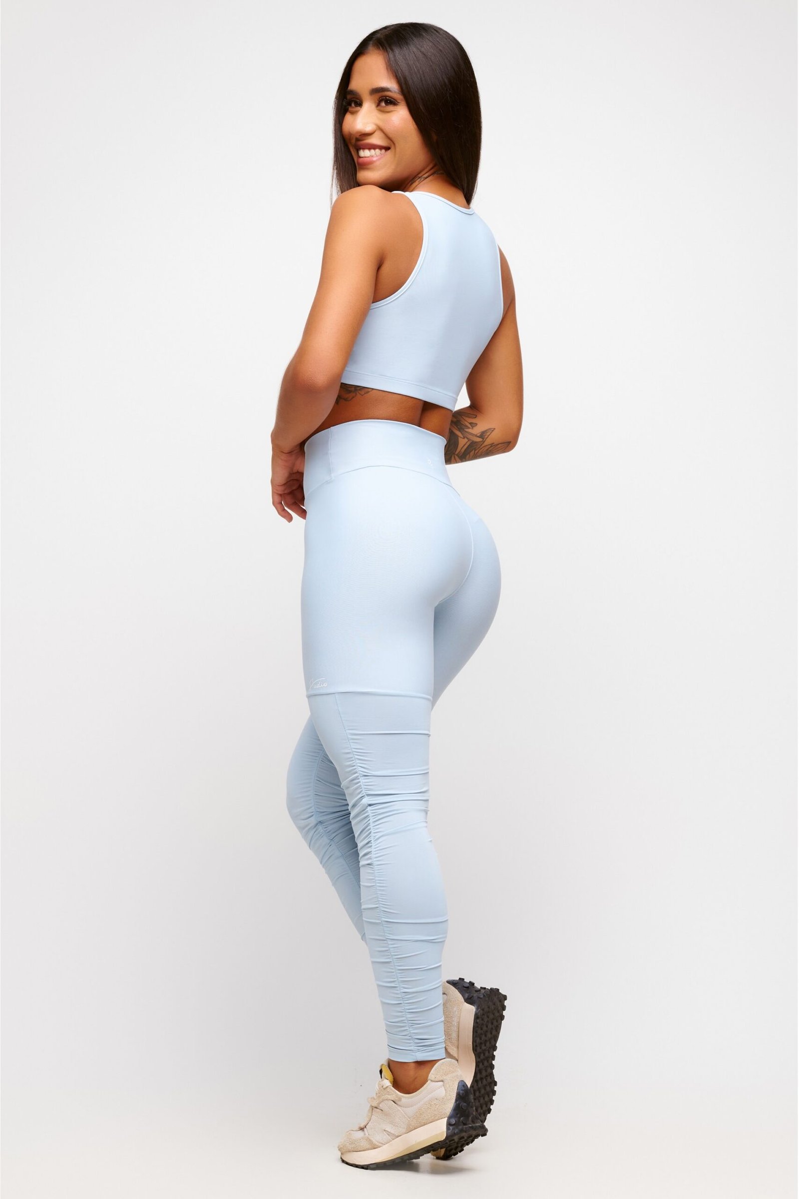 CALÇA LEGGING AZUL FRANZIDA SOFT LIGHT PLIÉ - Imagem 7