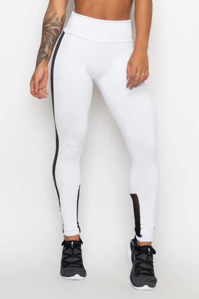 CALÇA LEGGING POÁ BRANCA - Imagem 5
