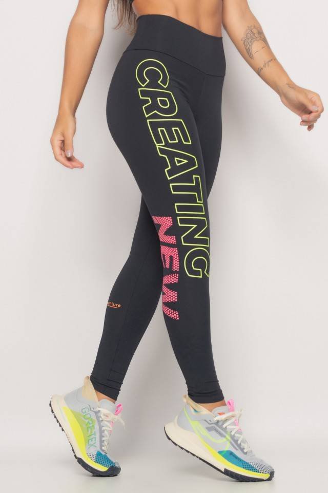 CALÇA LEGGING PRETA CREATING NEW