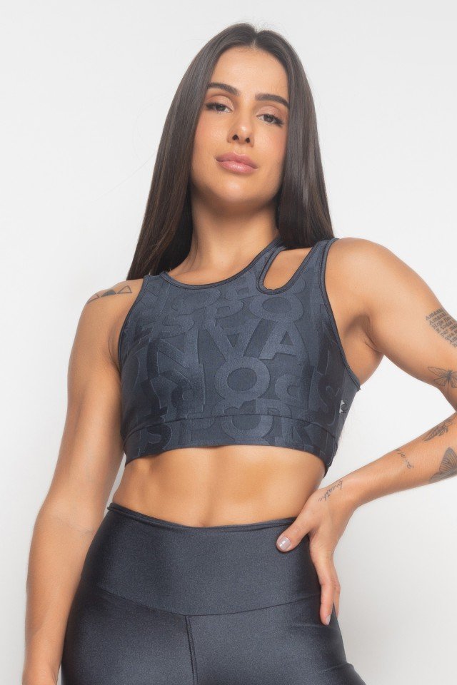 TOP GRAFITE COM TEXTURA VERT